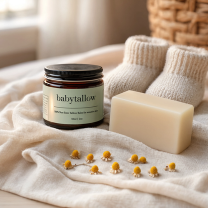 The BabyTallow Essentials: Beef Tallow - The all-in-one baby skincare routine